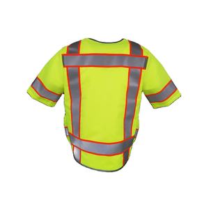 Chaleco de Seguridad Reflectante Resistente al Fuego de Poliéster Oxford y Malla Amarillo Clase 3, Bolsillos de Película de Dos Tonos, Logotipo Personalizado, Diseño Unisex - Product Image 2