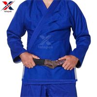 Ensembles de kimonos BJJ unisexes en polyester et coton pour adultes, arts martiaux, tissu extensible anti-rétrécissement 380g, logo imprimé numériquement sur le devant, OEM