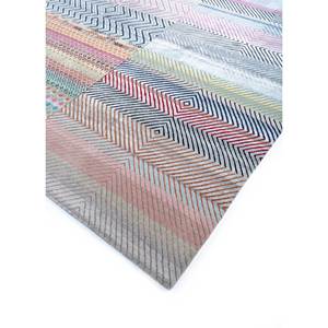 Tapis Manchaha bleu noué à la main en laine et soie de bambou, 10 mm, design patchwork rectangulaire pour la maison et le couloir - Modèle Les-1234 Jaipur Rugs US - Product Image 2