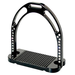 Estribos Ecuestres de Alta Calidad, Color Negro, Estilo Español-Inglés, para Montar a Caballo, Estribos de Seguridad Western - Product Image 3