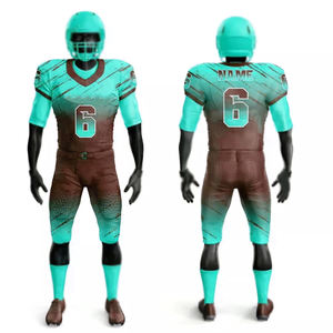 Camiseta de fútbol americano de poliéster 100% de peso pesado para hombre, camisetas personalizadas de equipo de secado rápido transpirables - Product Image 1