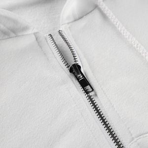 แจ็กเก็ตมีฮู้ดแบบรูดซิปโอเวอร์ไซส์ของผู้หญิงทำจาก Y2K ผ้าฝ้ายฝรั่งเศสเทอร์รี่ผลิตตามสั่งฤดูใบไม้ร่วง - Product Image 3