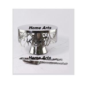 Support à gâteau en aluminium de qualité exclusive, dernier design, couleur or, support de service pour desserts, best-seller - Product Image 2