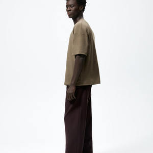 T-shirt surdimensionné personnalisé, streetwear, hip-hop, poids lourd, 300 g/m², coupe ample, épaules tombantes - Product Image 1