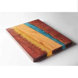 Natural Wood Kitchen Board Non-Slip Resin Art Serving and <b>Chopping</b> <b>Blocks</b> for Kitchenware at Low Price - Product Image 6