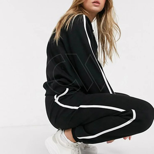 Chándales transpirables de alta calidad para mujer, chándales informales de algodón y poliéster para correr, venta al por mayor con logotipo personalizado - Product Image 3