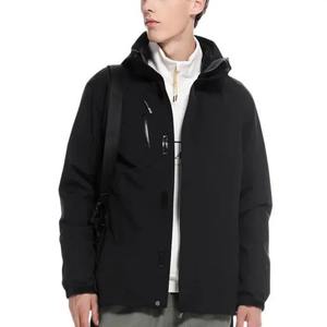 Veste de sport de plein air personnalisée en gros pour hommes coupe-vent léger à capuche de haute qualité veste de sport de course randonnée - Product Image 4