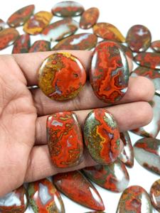 Pierre précieuse polie en gros de cabochon d'agate de couture naturelle pour la fabrication de bijoux Formes et tailles personnalisées disponibles en vrac - Product Image 5