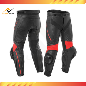 Pantalon de moto en cuir de course à manches longues, coupe ajustée, haute qualité, doublure respirante, coutures robustes pour motard - Product Image 5