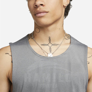 Gilet de sport en coton 230 GSM pour homme, débardeur uni sans manches avec logo personnalisé pour musculation et fitness, personnalisable - Product Image 3