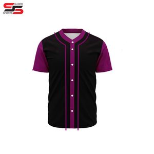 ชุดเครื่องแบบ OEM สำหรับผู้ชายเสื้อซอฟต์บอลผ้าเจอร์ซีย์ไล่ระดับสีสำหรับใส่เล่นเบสบอลขายส่ง - Product Image 6