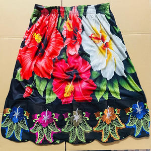 Nouveau Style Belle Floral Imprimé 100% Polyester Tissu Sirène Jupe Style Hawaïen Imprimer Jupe Pour Les Femmes - Product Image 2