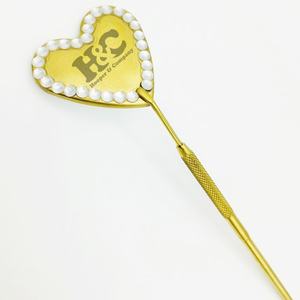 Nuevos espejos de extensión de pestañas de forma redonda sostenible, espejos personalizados de pestañas de bolsillo verde, logotipo de embalaje personalizado de acero inoxidable - Product Image 4