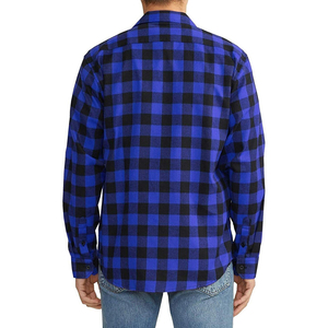 Camisa de Vestir de Franela 100% Algodón para Hombre, Transpirable, Ecológica, Cuello Clásico, Manga Larga, Estilo Urbano, Venta al Por Mayor Personalizada - Product Image 6