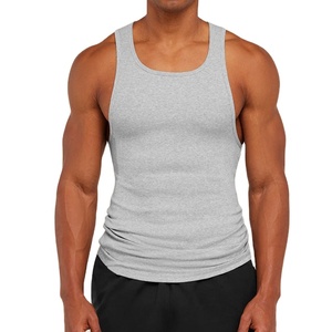 Débardeur de sport et yoga personnalisé en tissu 90 % Spandex 10 % Nylon de haute qualité, coupe ajustée pour musculation et bodybuilding - Product Image 5