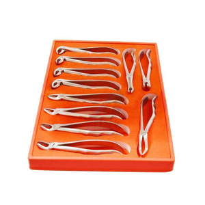 Kit de Fórceps para Extracción Dental de Alta Calidad, Instrumentos Quirúrgicos Dentales de Accionamiento Manual Hechos con Acero Inoxidable de Calidad - Product Image 1