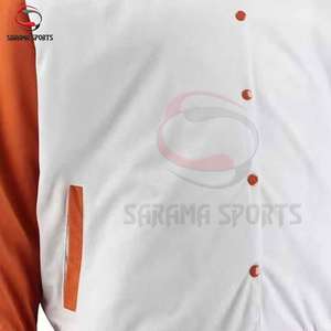 Chaqueta Letterman Personalizada y Elegante para Hombre con Logotipo Bordado, Chaqueta Varsity de Béisbol para Equipo Escolar o Uso Casual - Product Image 5