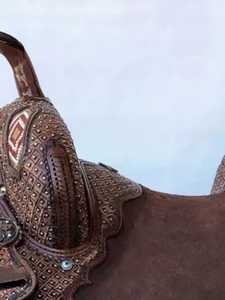 Selle de course en cuir occidental de qualité supérieure à forte demande Selle de rodéo légère fabriquée à la main - Product Image 4