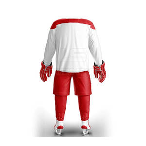 Uniforme de Hockey sobre Hielo Personalizado con Color y Logotipo, el Más Vendido, Cómodo para Adultos, 100% Poliéster, Servicio OEM, Venta en Línea - Product Image 6