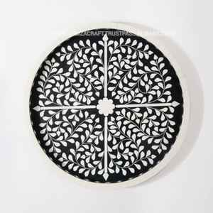 Plateau de service en incrustation d'os Maison avec bois de MDF en résine d'os de qualité arabe fantaisie - Product Image 3