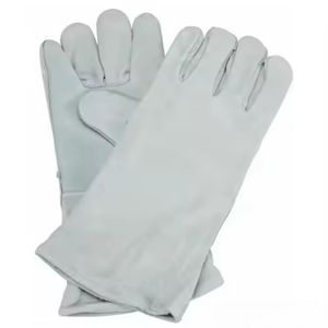 Guantes de mano de cuero industriales hechos a medida Guantes de soldadura protectores de piel de vaca dividida y de oveja con muestra gratis - Product Image 5
