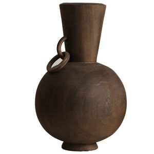 Stylish modern design metal iron flower <b>vase</b> with elegant handcrafted <b>texture</b> ideal for living room bedroom tabletop decoration - Product Image 2