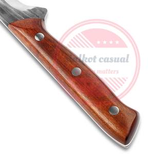 Cuchillos de pescado para cortar huesos de cocina, cuchillo para deshuesar hecho a mano de alta calidad con mango de madera - Product Image 5