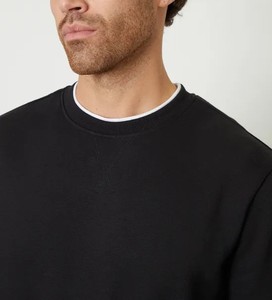 Sweat-shirt à manches longues et col rond surdimensionné avec logo personnalisé en coton de haute qualité pour hommes, poids lourd, pour vêtements décontractés d'hiver - Product Image 4