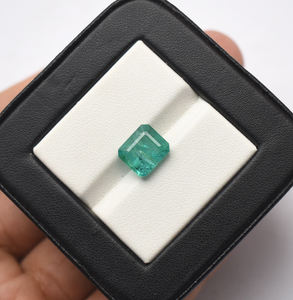 3,05 CTS, Esmeralda natural, esmeralda de Zambia, 9X8mm, corte esmeralda, suministro de piedras preciosas, anillo de Esmeralda, Octágono de Esmeralda - Product Image 6