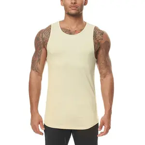 Erkekler spor kolsuz tişört toptan özelleştirilmiş renk boyutu tarzı ODM üretimi en kaliteli erkekler nefes Tank Top
