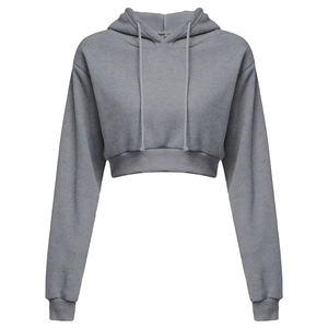 New Fashion Women Hoodie Sweatshirt Short Top <b>Coat</b> Sport Pullover Hooded Tops Female Autumn Winter Crop Top Hoodie - Product Image 4