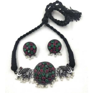 Multicolor Kundan <b>Choker</b> for Wedding Occasions - Product Image 2