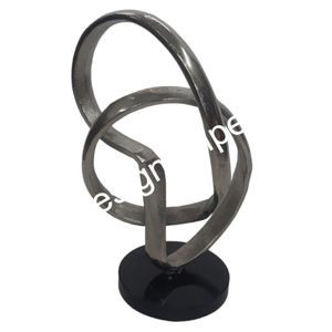 Accesorios decorativos para el hogar, Metal figurita de aluminio y abstracta, escultura personalizada con Base, suministros para eventos - Product Image 5