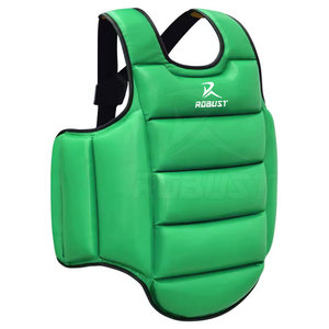 Protector de Pecho de Cuero, Ligero, Fácil de Usar, Transpirable, Ecológico, Ajuste Cómodo con Diseño Simple para Boxeo y Lucha - Product Image 4