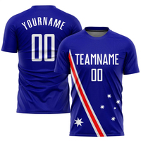 Tenues d'entraînement courtes en polyester respirant 100% avec logo personnalisé imprimé par sublimation, style drapeau national, ensembles complets, tenue de football, nouveau design