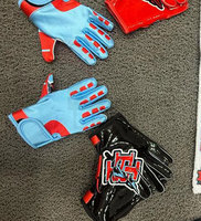 Guantes de receptor ligeros hechos a medida de alta calidad de primera calidad Guantes de fútbol americano para exteriores con diseño único