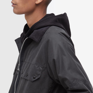 Men's Hooded <b>Waxed</b> Nylon Winter Jacket Plus Size Breathable Waterproof Washed <b>Canvas</b> Workwear - Product Image 5