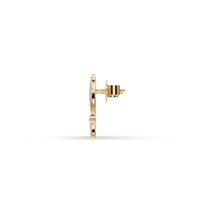 Lab-Grown Diamond Earrings with <b>Leaf</b> Cluster Design - Product Image 3
