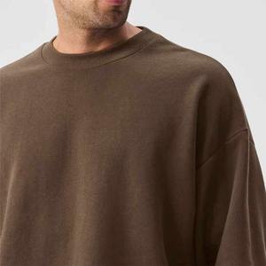Sudadera con capucha de cuello redondo para hombre personalizable logotipo bordado en chenilla tejido superior otoño diseño de tela impresa en 3D - Product Image 3