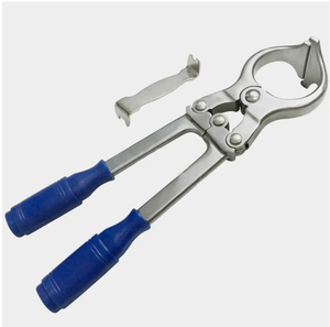 Instrumento veterinario de acero inoxidable de superficie lisa, alicates de castración para perros de diseño antideslizante fácil de operar para granja ganadera - Product Image 2