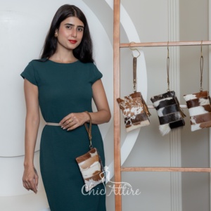 Nouveau Style cuir de vachette véritable bracelet pochette sac à main pochette portefeuille marron bracelet petite pochette élégant Western patchs portefeuilles - Product Image 1