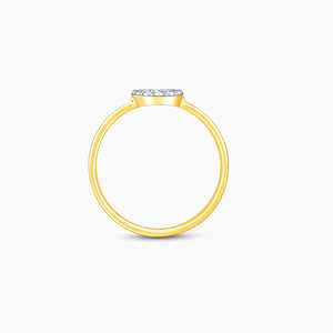 แหวนเพชรทรงกลมที่สร้างขึ้นในห้องปฏิบัติการ ประดับด้วยทองคำ - Product Image 6