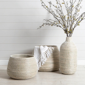Woven natural seagrass <b>vase</b> Made in Vietnam Ecofriendly material for Home Decor and tableware decoration Wholesale - Product Image 3