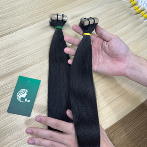 เทปผมตรงธรรมชาติมีหลายสีผมมนุษย์แท้ความยาว8-32นิ้ว - Product Image 2