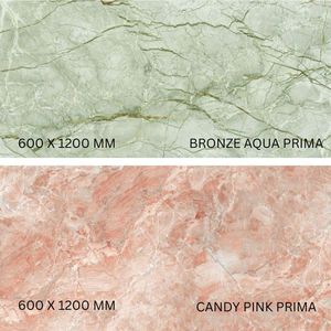 Azulejos adhesivos modernos de mármol brillante serie 600x1200 para interiores, comedor, apartamentos, baños al aire libre, supermercados, villas, EE. UU. - Product Image 5