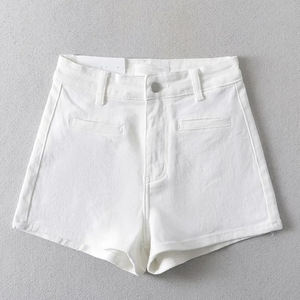 Short en denim léger imprimé de logo personnalisé de haute qualité Short en coton vieilli de haute qualité Short respirant - Product Image 6