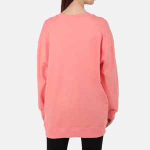 เสื้อสเวตเชิ้ตโอเวอร์ไซส์ทรงหลวมสำหรับผู้หญิง ผ้าฝ้ายคุณภาพสูง 100% สไตล์สตรีทแวร์ลำลอง พิมพ์ลายด้านหน้าได้ตามต้องการ ระบายอากาศได้ดี - Product Image 4