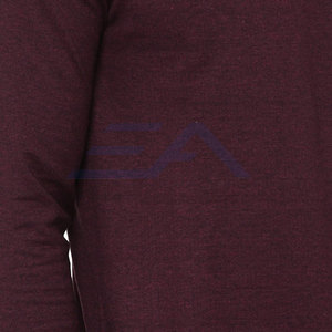 Sweat-shirt pour homme en polaire de coton et polyester uni à manches longues - Haute qualité, écologique et respirant - Product Image 6