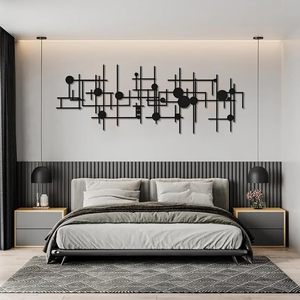 Sculpture murale moderne abstraite géométrique en métal pour salon décoration intérieure pour l'exportation, vente à prix économique - Product Image 1