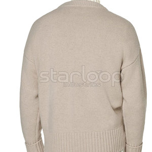 Pull cardigan en laine mélangée respirante pour homme, design luxueux, doux et tricoté, design moderne - Product Image 2